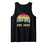 Photo Gallery vintage est 1985 retro birthday year 1985 men women vintage canotta Photo Gallery vintage est 1985 retro birthday year 1985 men women vintage canotta