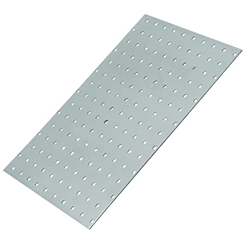 D2D | 1 Stück - Lochplatte - Größe: 200 x 300 mm - Stärke: 2 - Feuerverzinkt CE - EN 14545 - Verbindungsplatte - Lochblech - Knotenblech - Made in Germany Cover