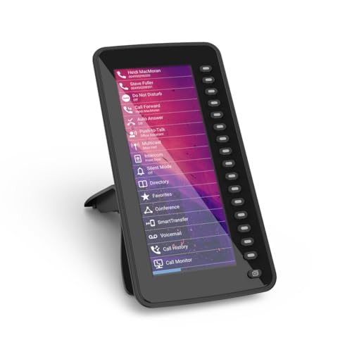 SNOM USB D7C Color Extension Module for D7xx Phones (High Resolution Color Screen with Backlight, Daisy Chain with up to 3 Modules); Black; 00004467