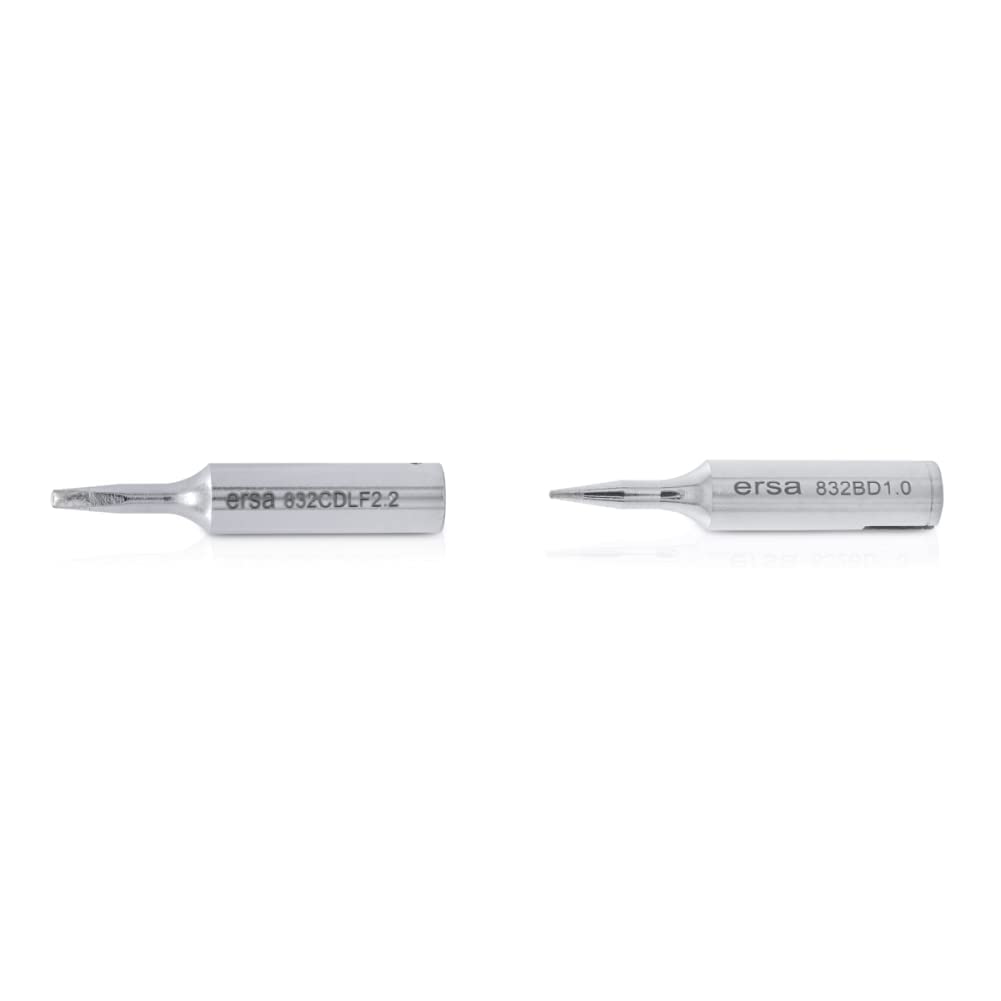 Ersa ERSADUR Dauerlötspitze LeadFree gerade meißelförmig 2, 2 mm 0832CDLF & Ersadur Dauerlötpsitze, gerade, bleistiftspitz, 1,0 mm, 0832BD