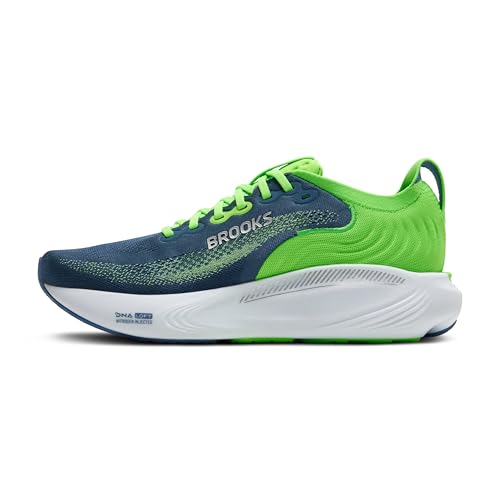 Brooks Men’S Adrenaline Gts 25 Supportive Running & Walking Shoe, Green/Moonlight/Phantom, 10 Uk - 5