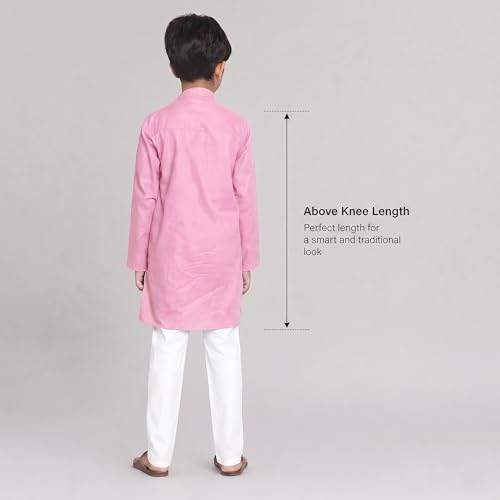Image of Chandrakala Kids Kurta Set for Boys Indian Ethnic Wear (KK117-P)