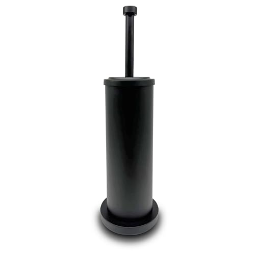 Image of Matte Black Toilet Bowl Brush with Holder, Durable Bathroom Cleaning Tool, Modern Design for Easy Toilet Maintenance, Bathroom Cleaner Brush for Efficient Cleaning and Hygiene