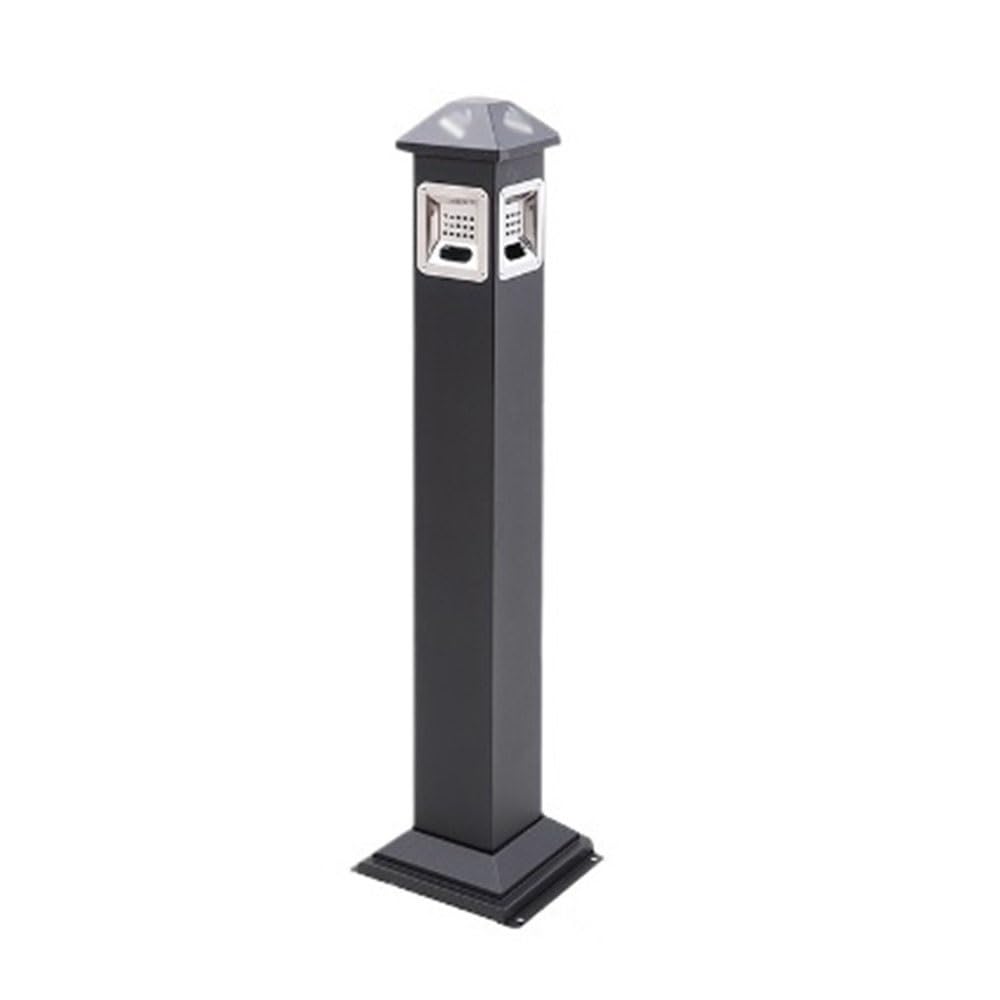 Stand ashtray Outdoor Stainless Steel Vertical Ashtray, Smoke Extinguishing Column, Hotel and Cigarette Butt Collection Bucket Pillar