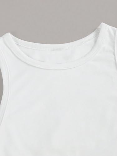 Image of Toochki Tops for Women Crop Top for Women's Tank Activewear Tee Sports Casual Work Out Wear Round Neck Cotton Camisole Pack of 2