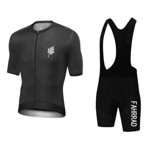 Maillot de cyclisme homme respirant et cuissard court rembourré gel 9D contre les chocs