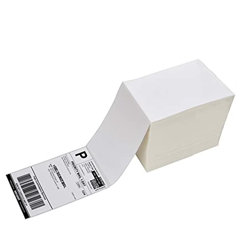 4 x 6 Direct Thermal Shipping Labels with Perforations, 1000 Fanfold Labels, Permanent Adhesive, White Mailing Labels for Thermal Printer image 6