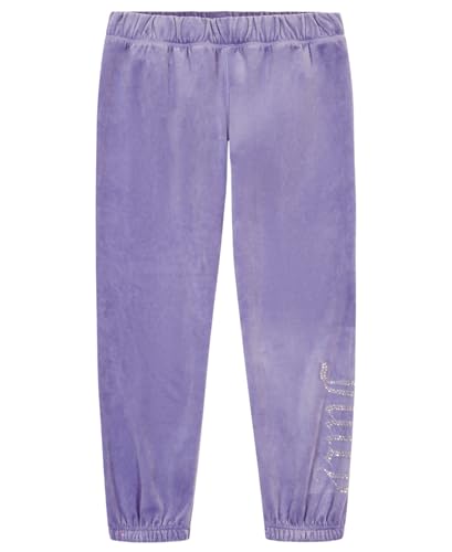 Image of Juicy Couture Girls' Pull-On Plush Velour Jogger, Ribbed Waist & Cuffs