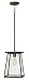 Hinkley Burke Collection Transitional One Light Outdoor Hanging Lantern, Oil Rubbed Bronze w/ Clear Glass