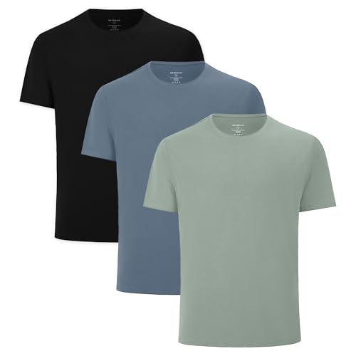 Image of netdraw Men's Ultra Soft Bamboo Viscose Cotton T-Shirt S-3XL