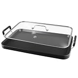 Vayepro 2 Burner Griddle with Glass Lid