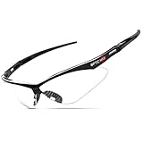 Glove Station Optic Max Safety Glasses for Men & Women, Anti-Fog & Scratch-Resistant Tactical Work Glasses – Eye Protection for Shooting, Hunting and Construction, Flexible Frame, 1 Pair (Clear)