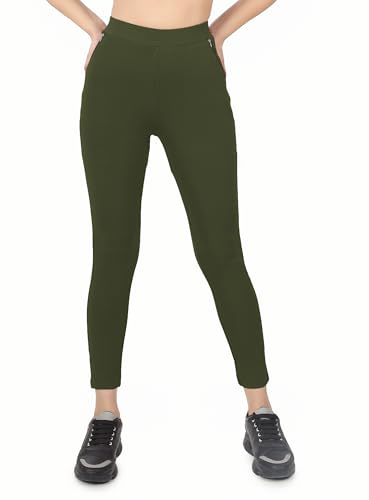 Mehrang Stretchable Yoga Pants for Women & Gym Pants for Women Workout with Mesh Insert & Side Pockets