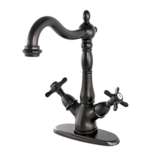 Kingston Brass KS1495BEX Essex Vessel Faucet, 6-1/2" In Spout Reach, Oil Rubbed Bronze Kingston Brass KS1495BEX Essex Vessel Faucet, 6-1/2" In Spout Reach, Oil Rubbed Bronze