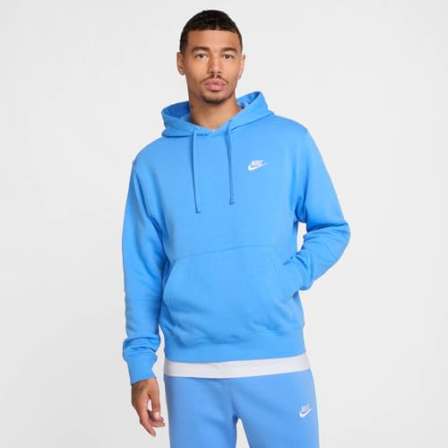 Nike Club Fleece Pullover Hoodie (BV2654-412, Light Blue)2