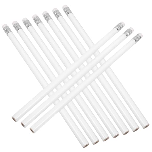 Lápices carpintero Zerodeko 10 piezas con borrador blanco miniatura 1