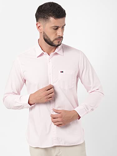 Image of Arvind AD Men White Slim Fit Shirt