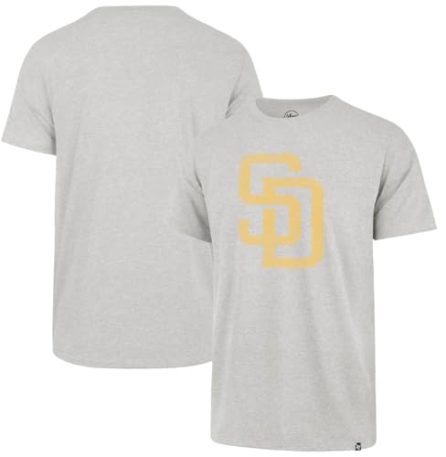 Image of 47 Brand MLB Men's Team Color Distressed Imprint Primary Logo Short Sleeve Baseball T-Shirt