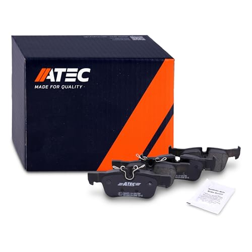 ATEC Germany Juego de pastillas de freno eje trasero, pastillas de freno traseras, 4 piezas, compatible con BMW Serie 1 (F40), Serie 2 (F45)(F44)(F46), i3 (I01), X1 (F48)(F48), X2 (F39), MINI