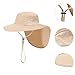 Tdoutop Lightweight Summer Cap with Wide Brim for Men and Women in Outdoor Settings, Khaki