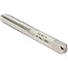 Hertel High-Speed Steel Straight Flute Tap, M8x1 Metric Fine, 4 Flute, Plug Chamfer, Bright/Uncoated Finish, 2-23/32
