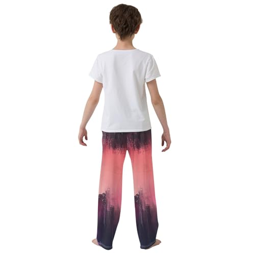 Boys' Pants Ombre Pigment Long Bottoms Jogger Pants Elastic Waist Trousers with Pockets S-XL3