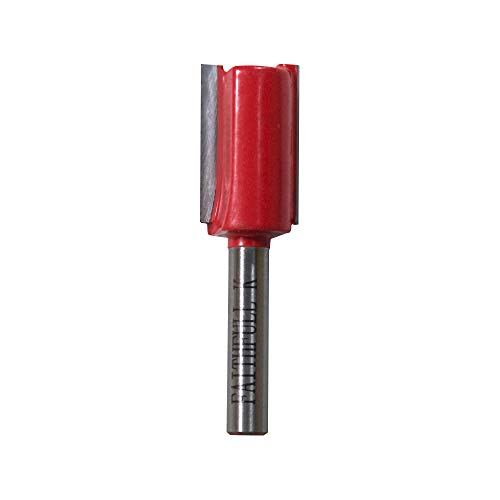 Faithfull FAIRB227 Router Bit TC Two Flute 1/4in 15mm,Red / Silver