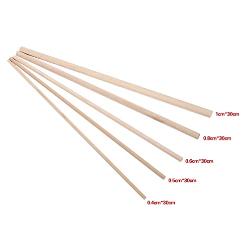10 stks 30 cm Houten sticks Craft Sticks Diy Houten Kunsten Craft Sticks Hout Tool 4/5/6/8 / 10mm (Wood Diameter : 8MM x… - Image 5