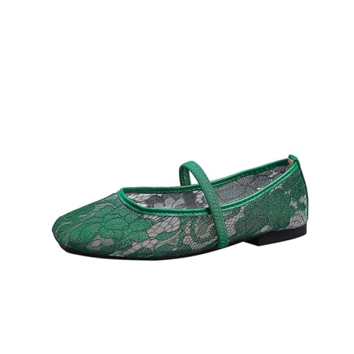 Image of Hotter Shoes for Women, Mesh Slip on Mary Jane Shoe Wide Fit Bow Ballet Pumps Casual Non-Slip Ladies Dolly Shoes Women's Ballet Flats & Pumps Summer Breathable Work Flat for Outdoor Parties Wedding