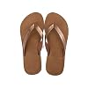 ARRIGO BELLO Teenslippers Dames PU Leer Antislip Slippers Vrouwen Sandalen Zacht Zomer Maat 36-41(gouden, numeric 40)