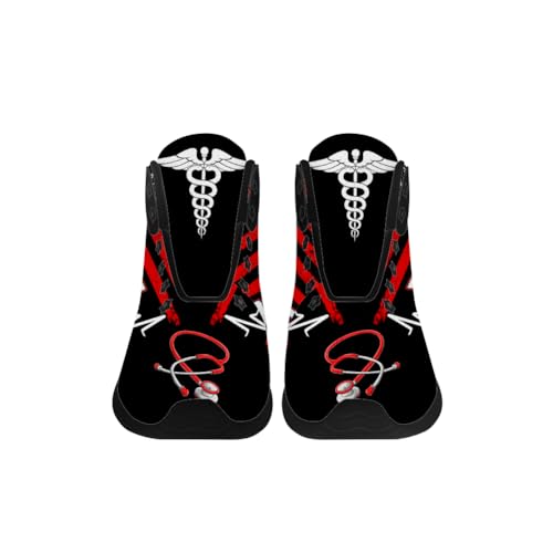 Nurse Print Shoes Womens Mens High Top Sneakers High Top Shoes Gifts for Men Women4