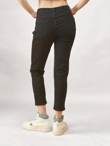 Image of Lyra Women's Mid-Rise Slimfit Ankle Length Jeans|Stretchable Fabric for Comfort|Trendy & Stylish Denim