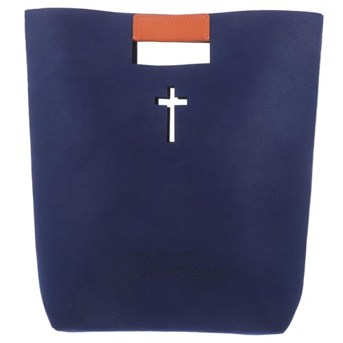 Ciieeo Christian Bible Study Bag Large Capacity Felt Tote Multi-function Shopping Bag