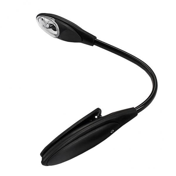 5xMusic Score Stand Light Adjustable Clip Mini LED Book Reading Lamp Black-image-48