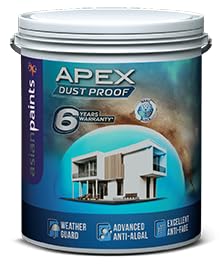 Image of Asian Paint New Apex Weather Proof Paint White 20LTR