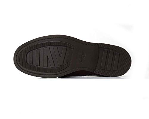 Loake Edward Dark Brown Burnished Calf Leather Mens Oxford Shoes 8 #TOP5