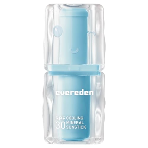 Evereden SPF 30 Children Cooling Mineral Sunstick Kids Sunscreen Stick for Face & Body Mineral Sunscreen Kids Broad Spectrum UVA/UVB Mess-Free Skin Care for Toddlers Invisible Finish 15.5g
