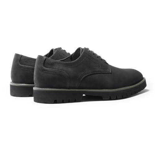 Bruno Marc Męskie buty wyjściowe oksfordy lekkie sznurowane buty klasyczne męskie Derby Formalny garnitur, Czarny (Black), 47 EU