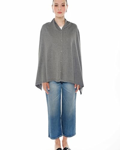 Cashmere Like Acrylic Knitted Dress Topper, Poncho Sweater,Shawl Wraps for Women Ultra Soft. Versatile Cape, Scarf4