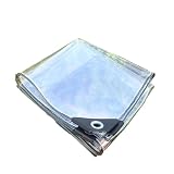 1 Telone Trasparente Con Occhielli Tenda In PVC Impermeabile Resistente Alle Intemperie for Piante In Serra(1Mx1.5M)