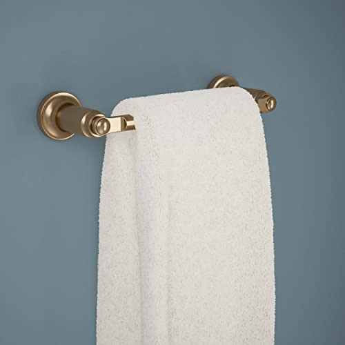 Delta Saylor (1-Pack) 8'' Towel Rack for Bathroom Champagne Bronze Towel Bar for Bathroom Wall Hand Towel Holder Rod Wall Mounted Kitchen Towel Holder 73508-CZ by DELTA - Image 2