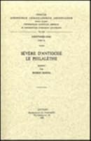 Severe D'Antioche. Le Philalethe: V. 9042901683 Book Cover