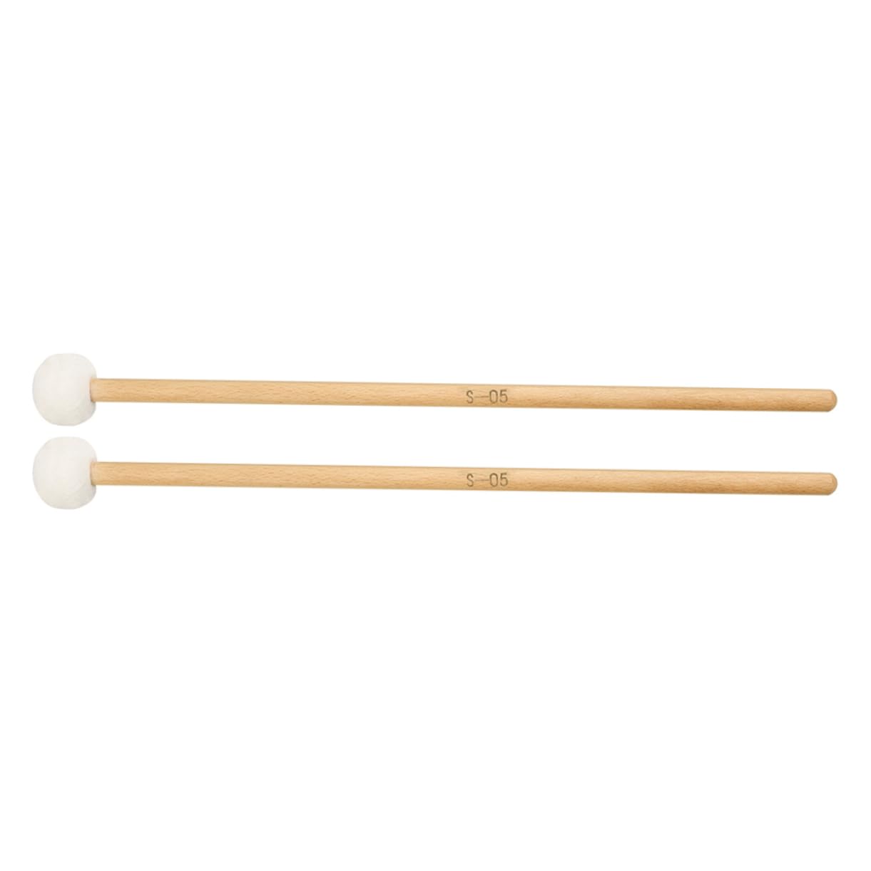 TOYANDONA 2pares Mallets De Timpani De Fieltro Mango De Madera Baquetas De Percusión Para Estudiantes y Profesionales Accesorios Musicales De Percusión