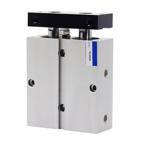 Cylindre pneumatique double effet TN16 guidé à double tige pour automatisation - 7