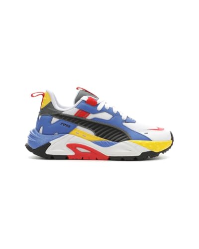 PUMA Kids Girls Rs-Trck Primary Lace Up Sneakers Shoes Casual - Blue, Red, White, Yellow - Size 5.5 M3