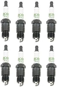 AC DELCO R43TS Spark Plug 8 Piece Set Kit for Chevy Ford GMC Pickup Truck V8