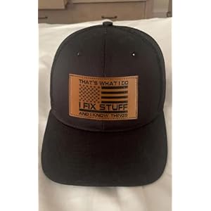 Fathers day hat gifts for dad menhim husband grandpa dad gifts for fathers day ideas birthday 40th 50th 60th 70th 80th i fix stuff dad trucker hat black  urban country home decor