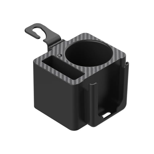 Woniyal Pack de 1 Portavasos y Soporte de Móvil para Mercedes Benz GLC Coupe C253 2016-2022, Organizador de Asiento Trasero con Estilo de Carbono y Puerto de Carga