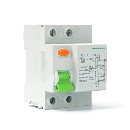 Disjoncteur Type B 2P protégeant votre installation contre les courants continus