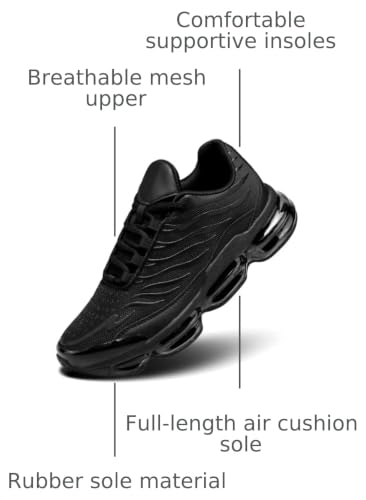 Image of Men's Air Running Shoes Non Slip Workout Casual Sport Shoes for Men Basketball Sneakers Fashion Tennis Sport Fitness Cross Trainers
